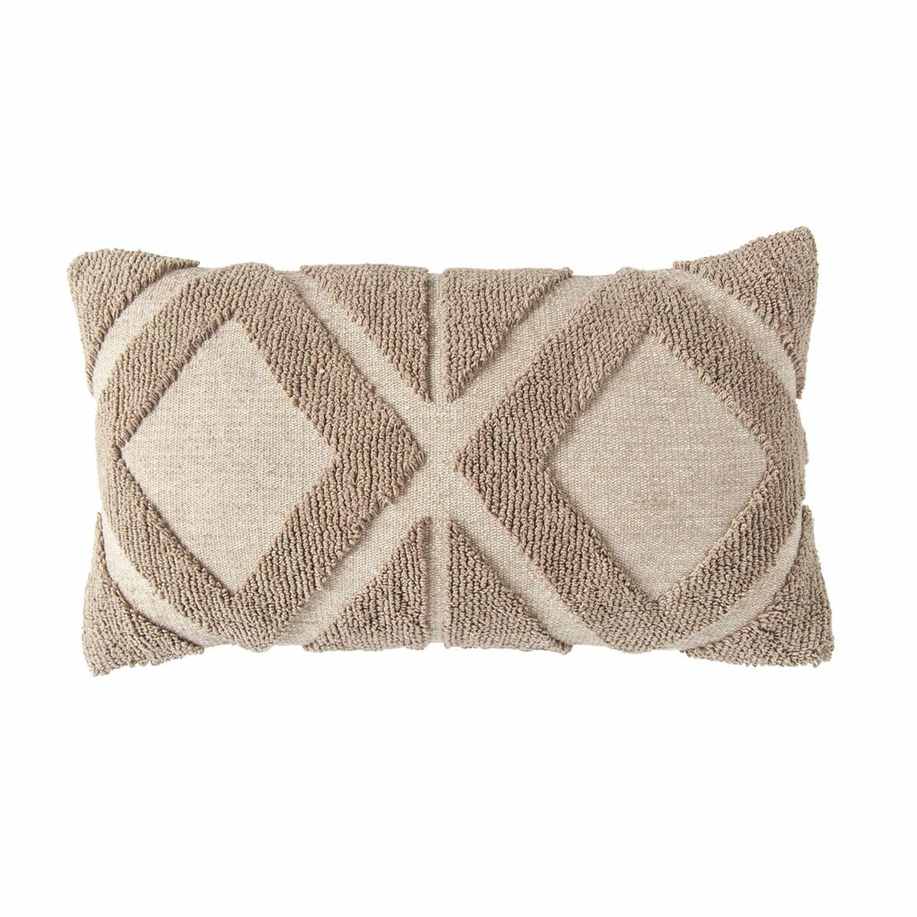Cotton Blend Chenille Lumbar Pillow