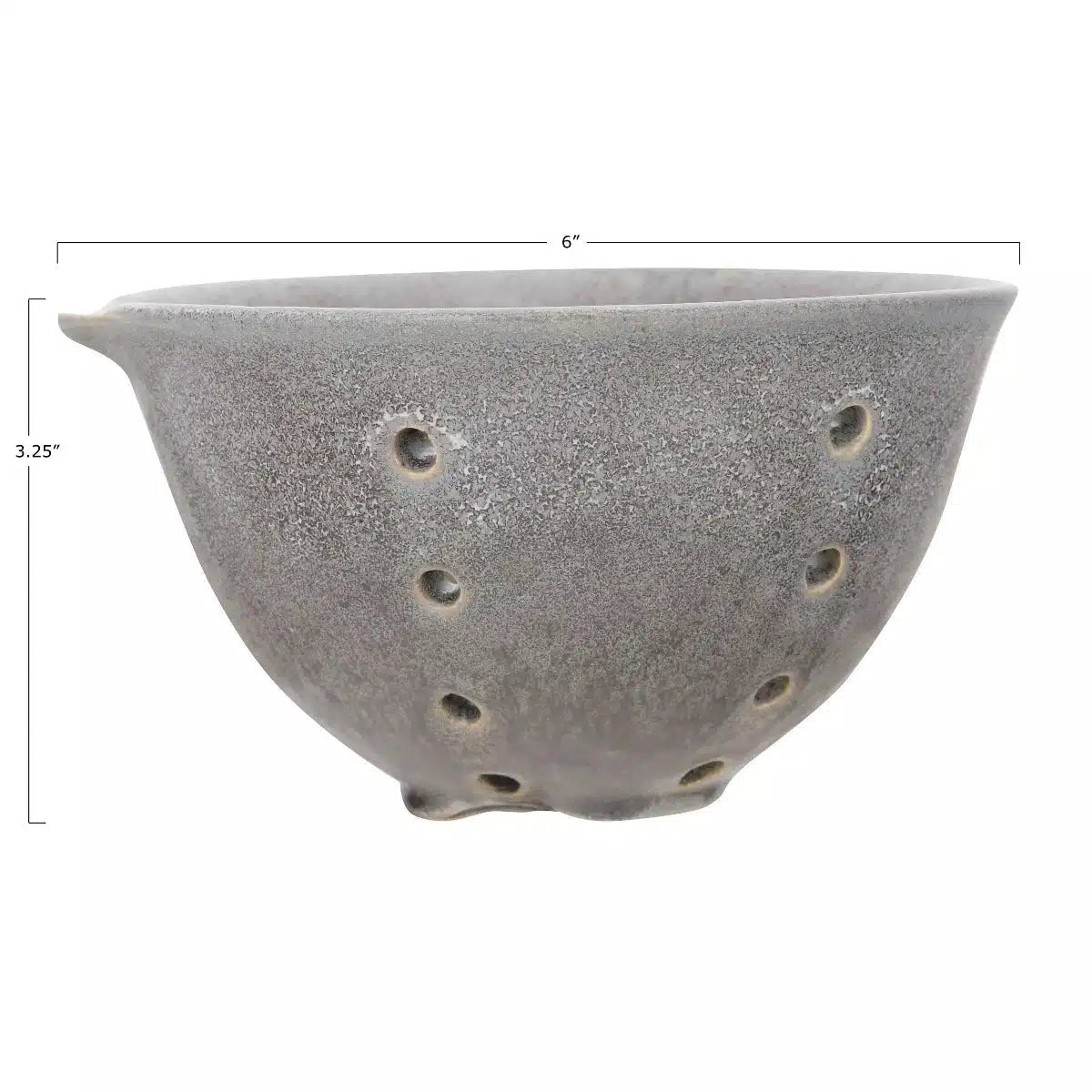 Stoneware Berry Bowl with Glaze, 2 Colors