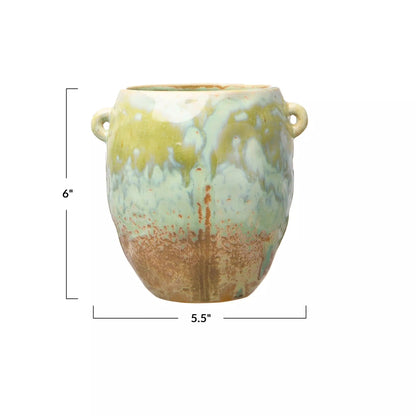Stoneware Crock with Glaze