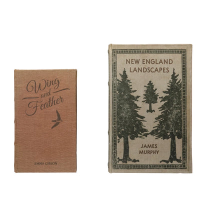 New England... Book Storage Boxes, Set of 2