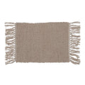 Woven Jute and Cotton Placemat with Fringe