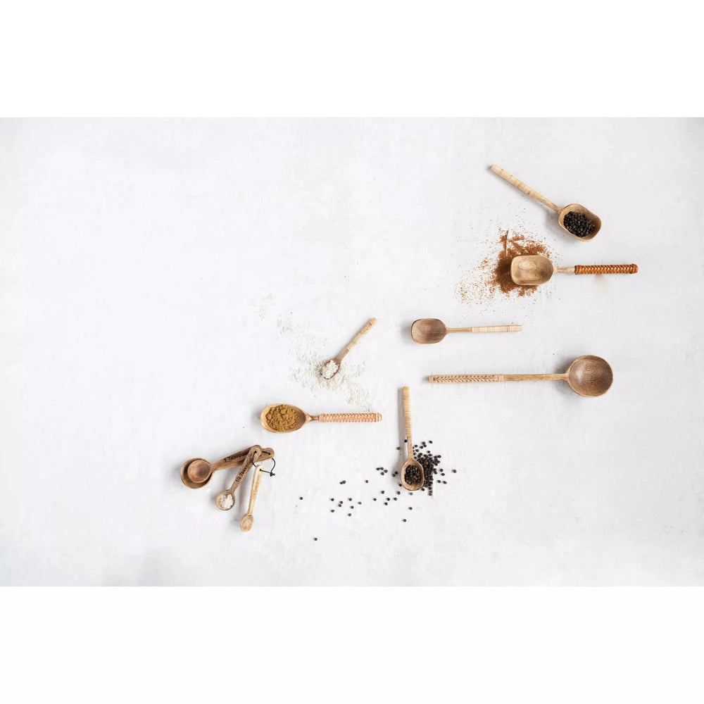 Mango Wood Measuring Spoons, Set of 4 | Bridal Shower Maelynn McKinney & Harrison Lee
