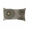 Cotton Pillow with Embroidery, Applique and Chambray Back