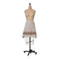 Woven Cotton and Linen Half Apron with Pocket