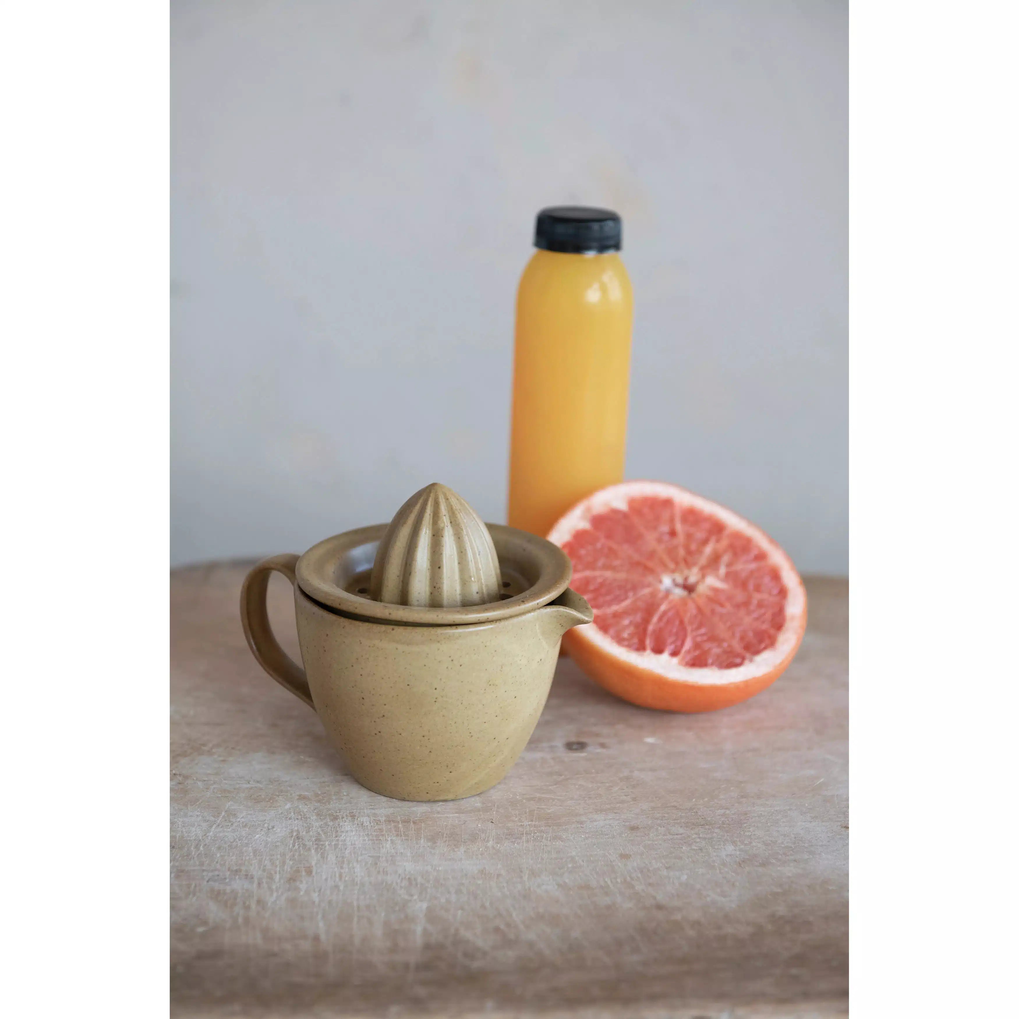 Stoneware Juicer, Reactive Glaze