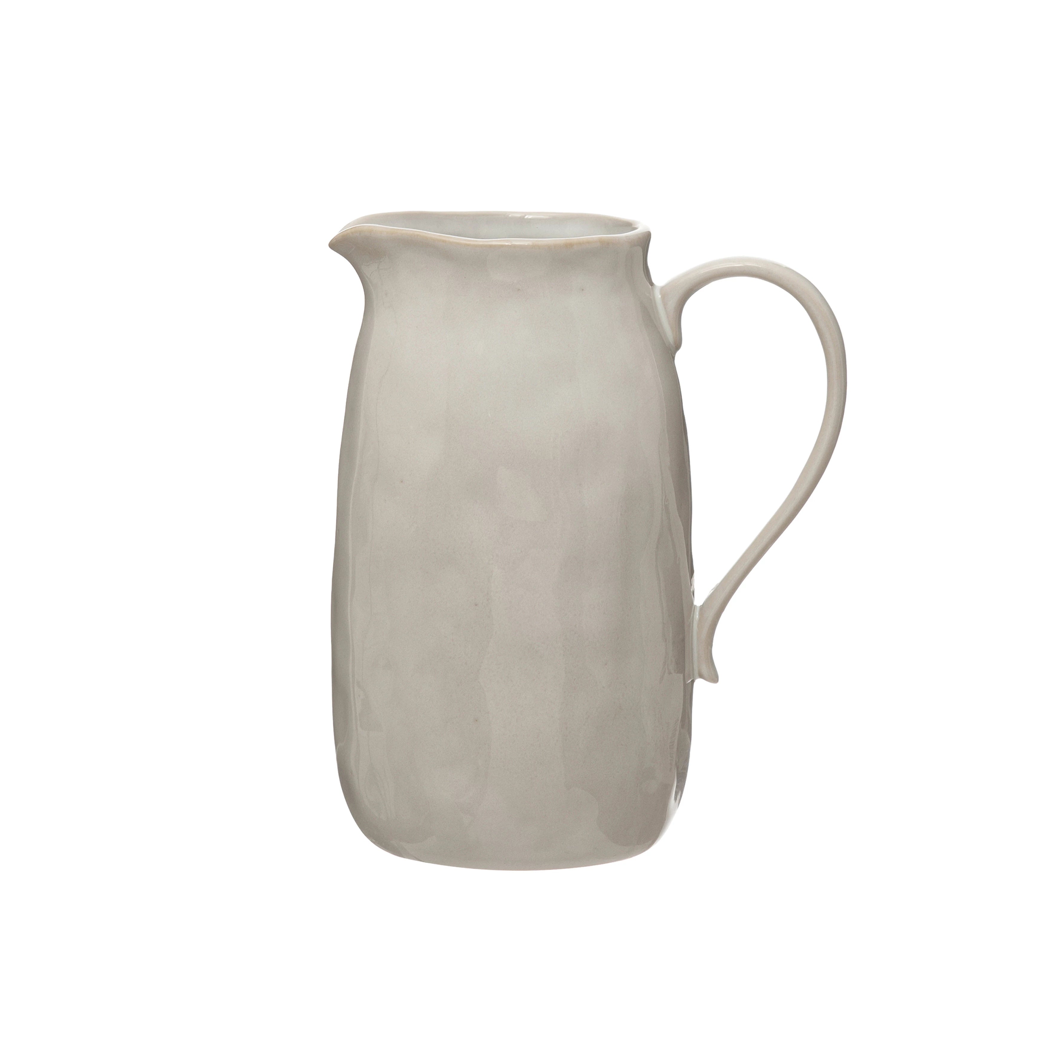 Stoneware Pitchers, Reactive Glaze