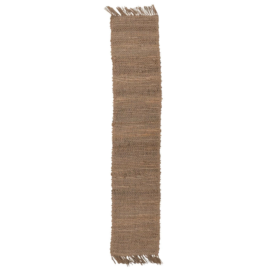 Hand-Woven Jute Table Runner w/ Fringe