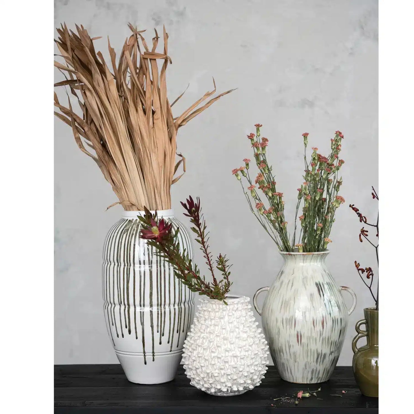 Embossed Stoneware Formed Vase | Bridal Shower Callie Adams & Kaden Jernigan