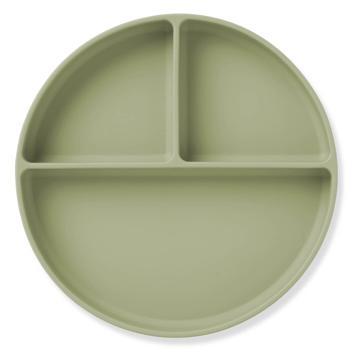 Ali+Oli Baby Plate with Suction and Divided Portions in Sage