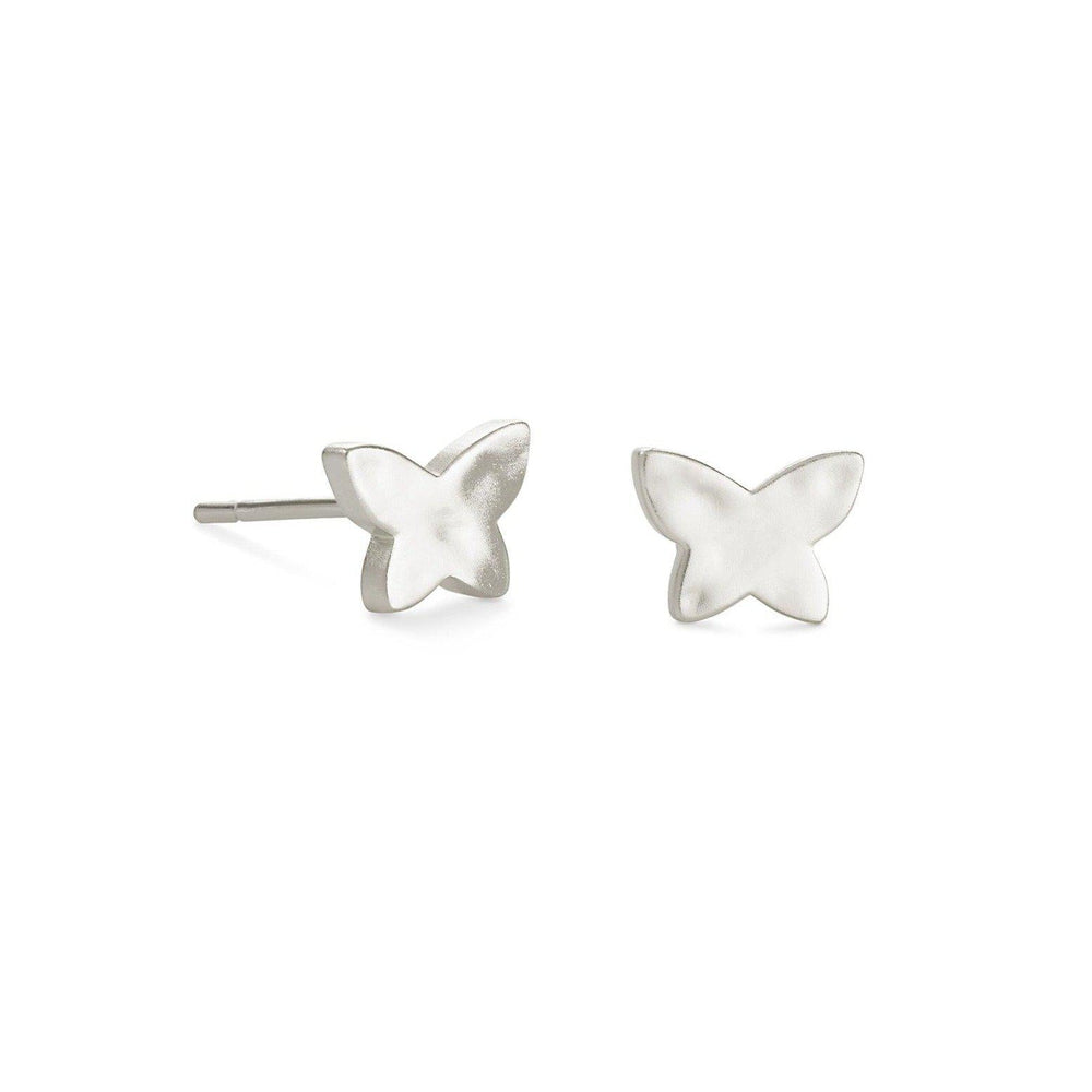 Lillia Butterfly Stud Earring Rhodium Metal-Kendra Scott-Lasting Impressions