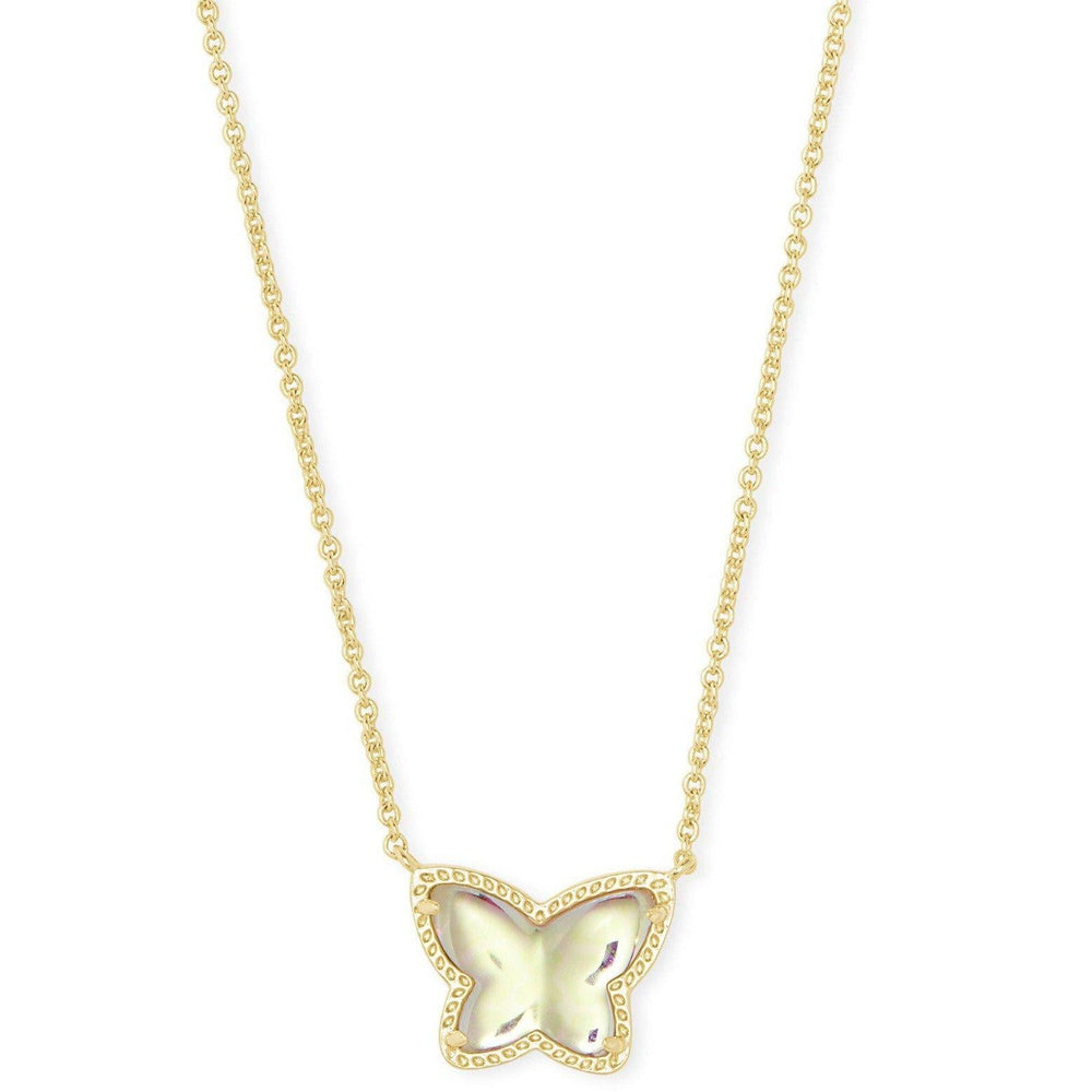 Lillia Butterfly Pendant Necklace Gold Dichroic-Kendra Scott-Lasting Impressions