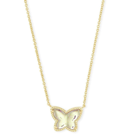 Lillia Butterfly Pendant Necklace Gold Dichroic-Kendra Scott-Lasting Impressions
