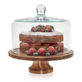 Footed Cake Stand with Glass Dome