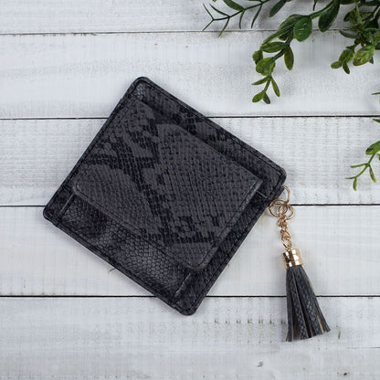 Chelsea: Snake Print Wallet and Snap Pouch