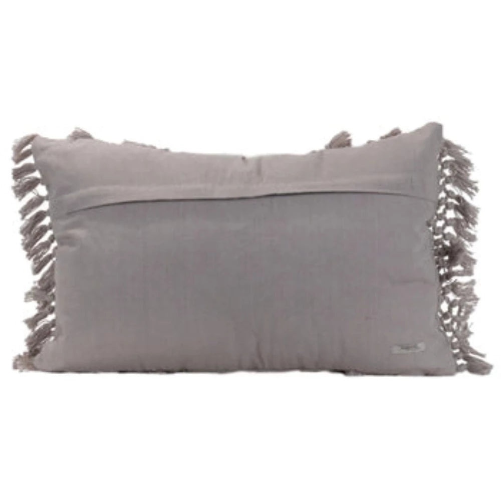 Hand Woven Grace Pillow Gray