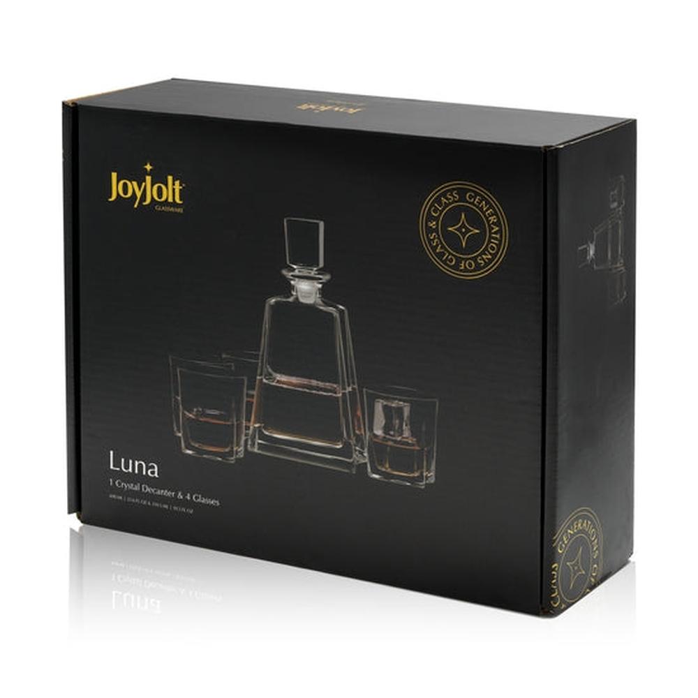Luna Whiskey 5-Piece Decanter Set