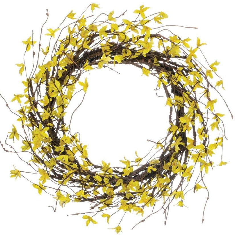 Forsythia Wreath-Sullivan's-Lasting Impressions