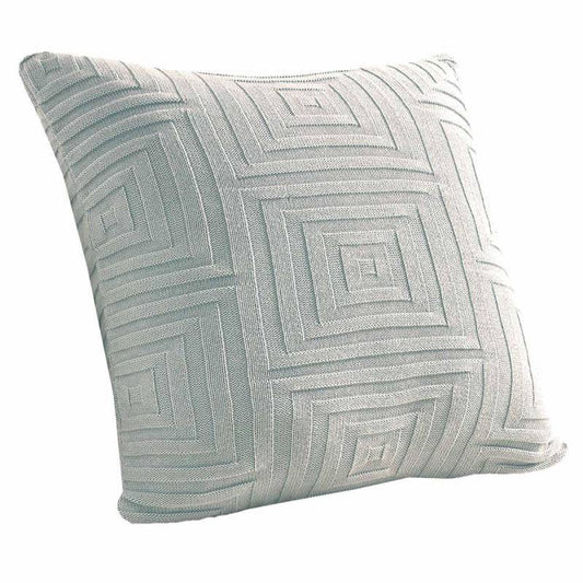 Natural Concentric Square Throw Pillow Cover 18" x 18"