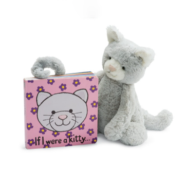 JellyCat If I Were a Kitty Book (Grey)