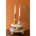 Round Wooden Risers with Ball Feet Kalalou