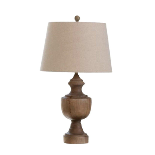 Wooden Urn Finial Lamp-Park Hill-Lasting Impressions