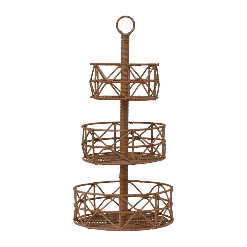 Hand-Woven 3-Tier Tray