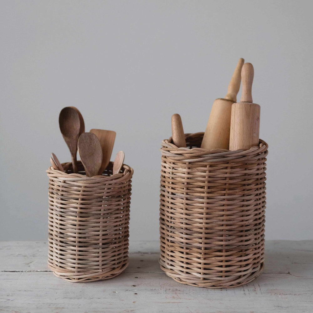 Hand-Woven Wicker Baskets