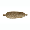 Stoneware Tray with Handles, Reactive Glaze