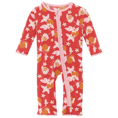 Muffin Ruffle Coverall with Zipper