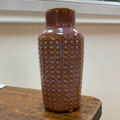 Crosshatch Pattern Vases