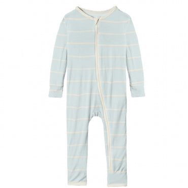 Kickee Pants Coverall with Zipper in Fresh Air Road Trip Stripe