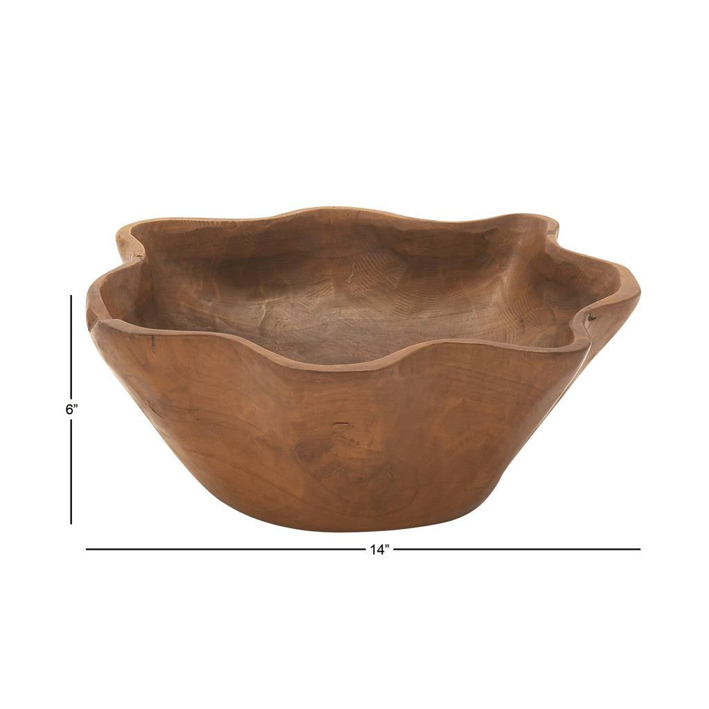 Teak Rustic Bowl