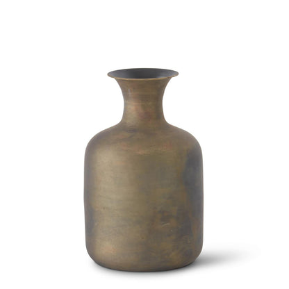 Antiqued Bronze Iron Vases