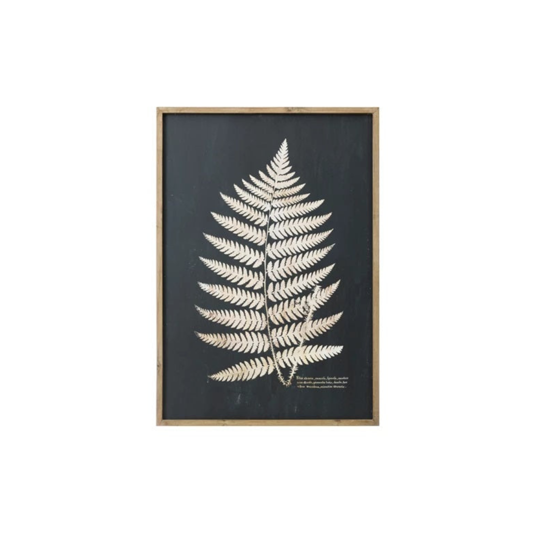 Fern Leaf Framed Wall Decor