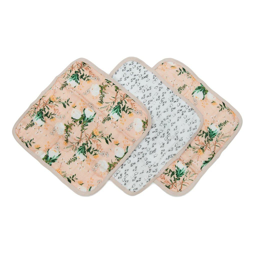 Washcloth 3-Pieces Set | Blushing Protea-Lou Lou Lollipop-Lasting Impressions