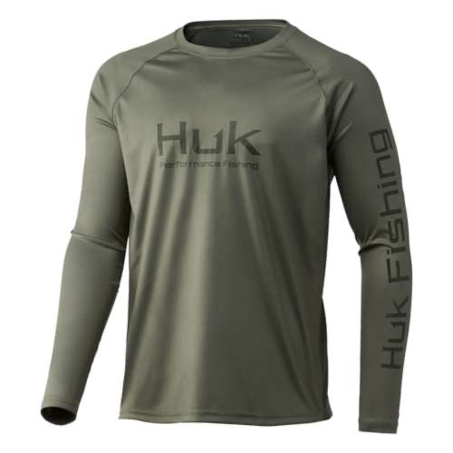 HUK HUK Youth Pursuit Long Sleeve in Moss