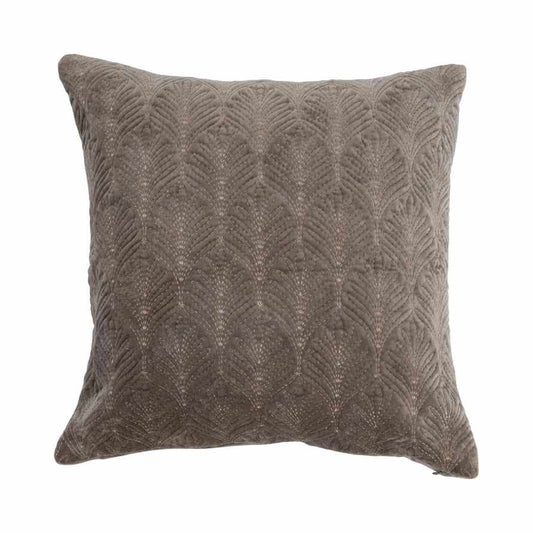 Cotton Velvet Embroidered Pillow w/ Gold Metallic Thread, Polyester Fill | Bridal Shower Krystin Yarbrough & Colton Weatherly
