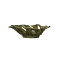 Stoneware Leaf Shaped Bowl, Reactive Glaze