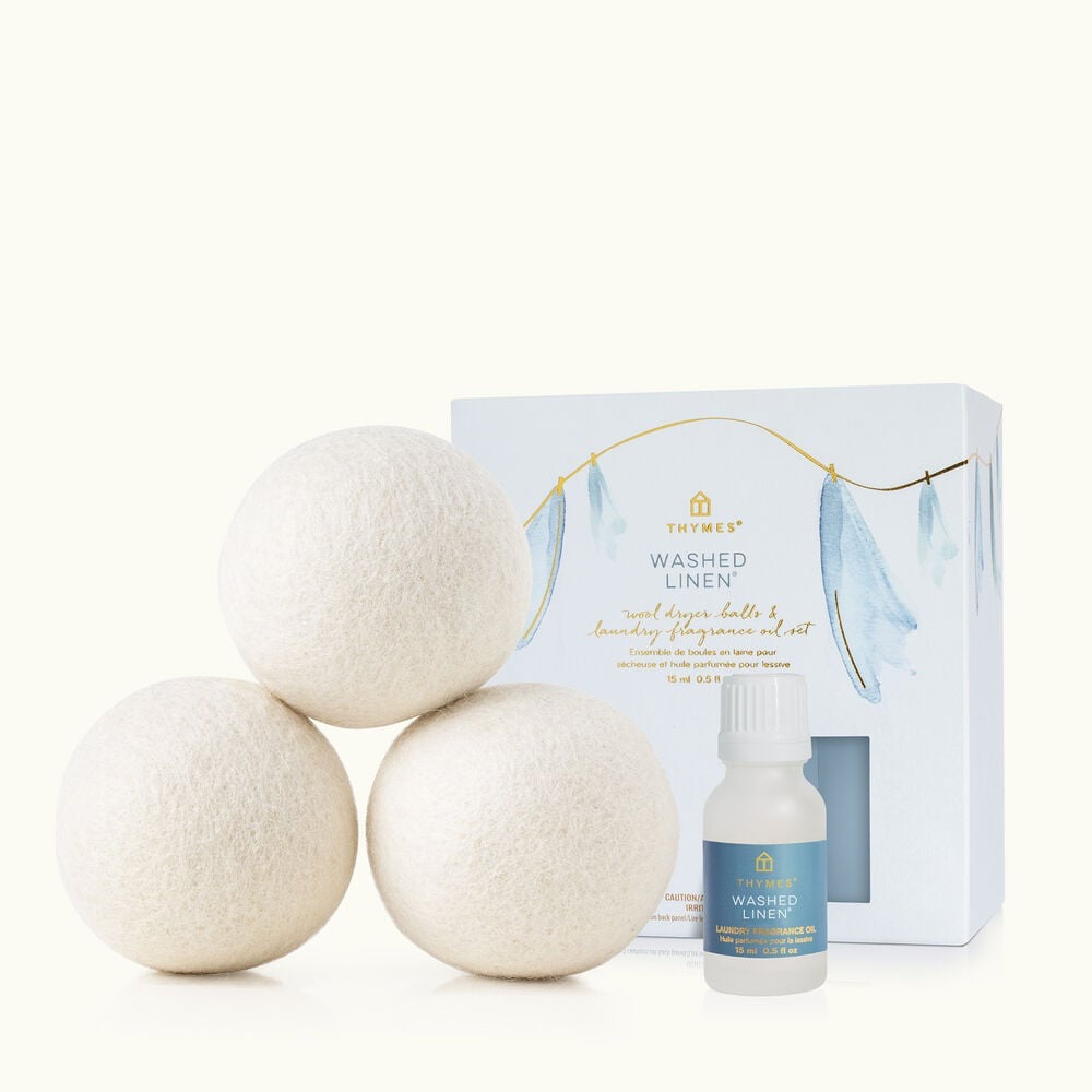 Wool Dryer Balls & Laundry Fragrance Oil Set