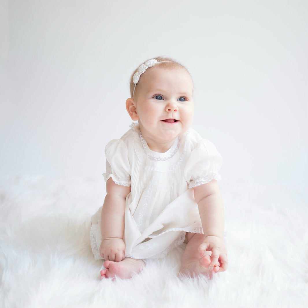 Feltman Brothers Lace Ruffled Slip Dress