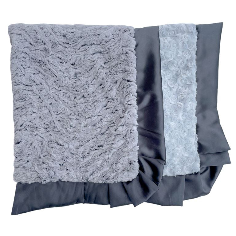 Rockin Royalty Snowcat & Dusty Pink Luxe Cuddle Blanket Lasting Impressions