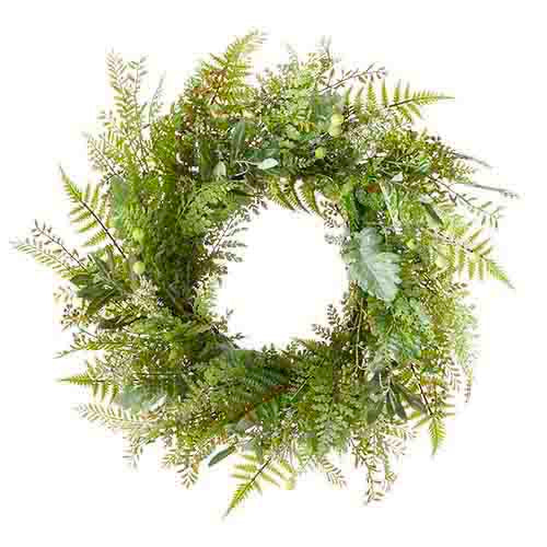 Mixed Fern Wreath