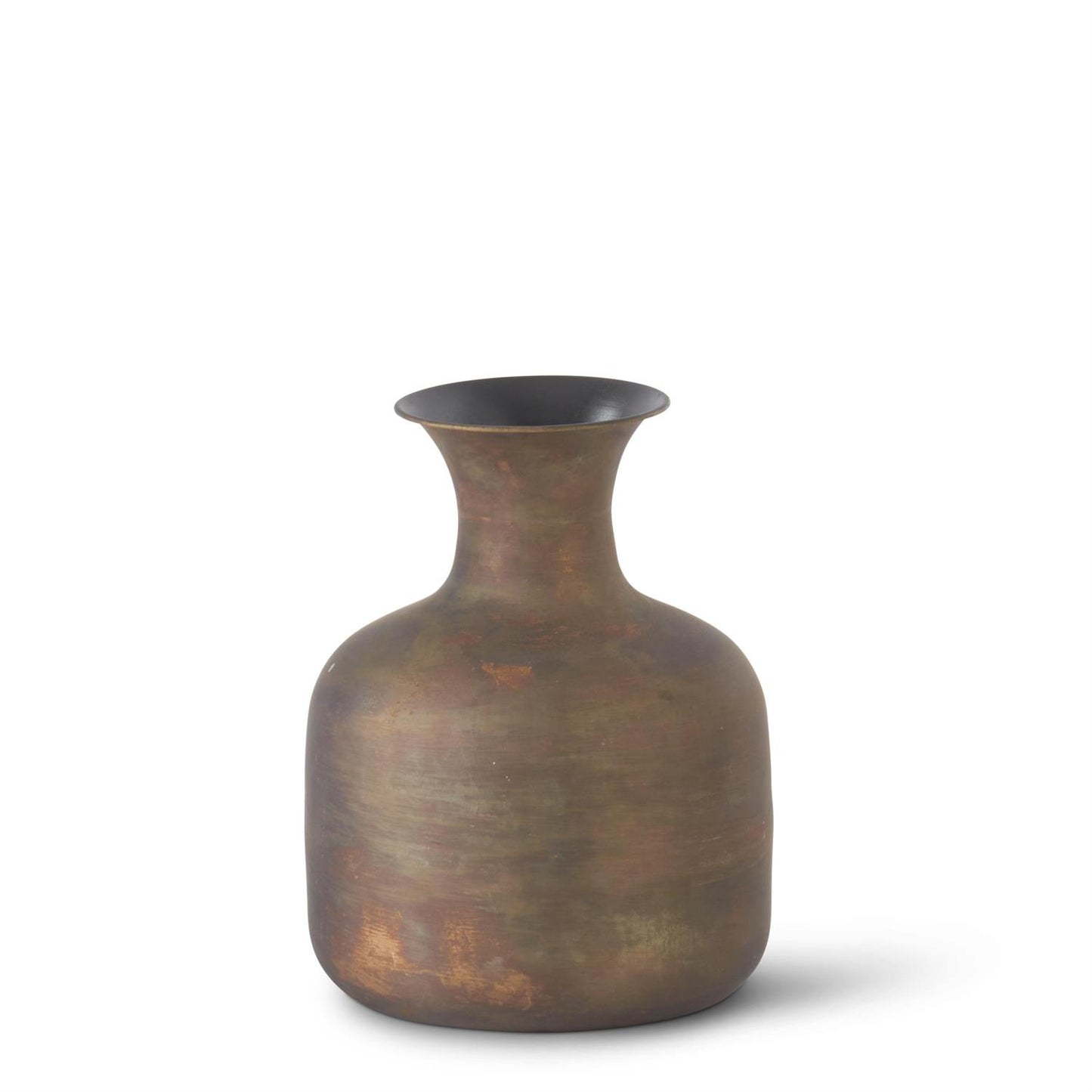 Antiqued Bronze Iron Vases