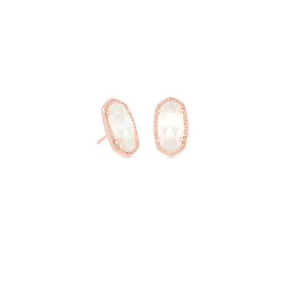 Kendra Scott Ellie Earring Rhodium Slate Cats Eye