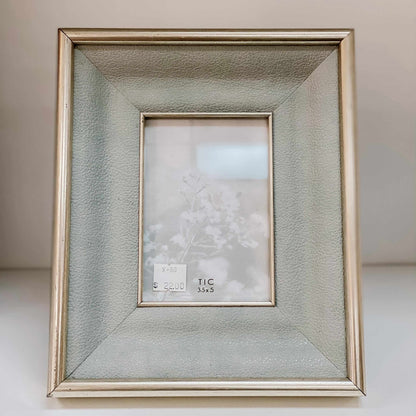 Gray leather Picture Frame-Lasting Impressions-Lasting Impressions