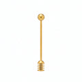 Stainless Steel Honey Dipper, Gold Finish