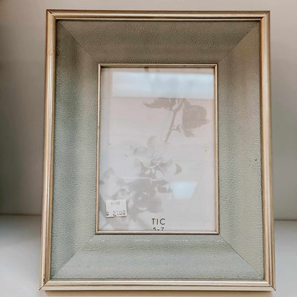 Gray leather Picture Frame-Lasting Impressions-Lasting Impressions