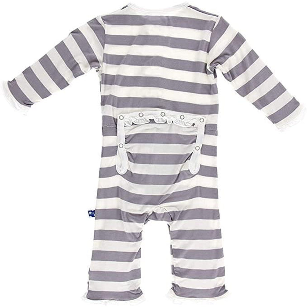 Feather Contrast Stripe Coverall with Snaps-Kickee Pants-Lasting Impressions