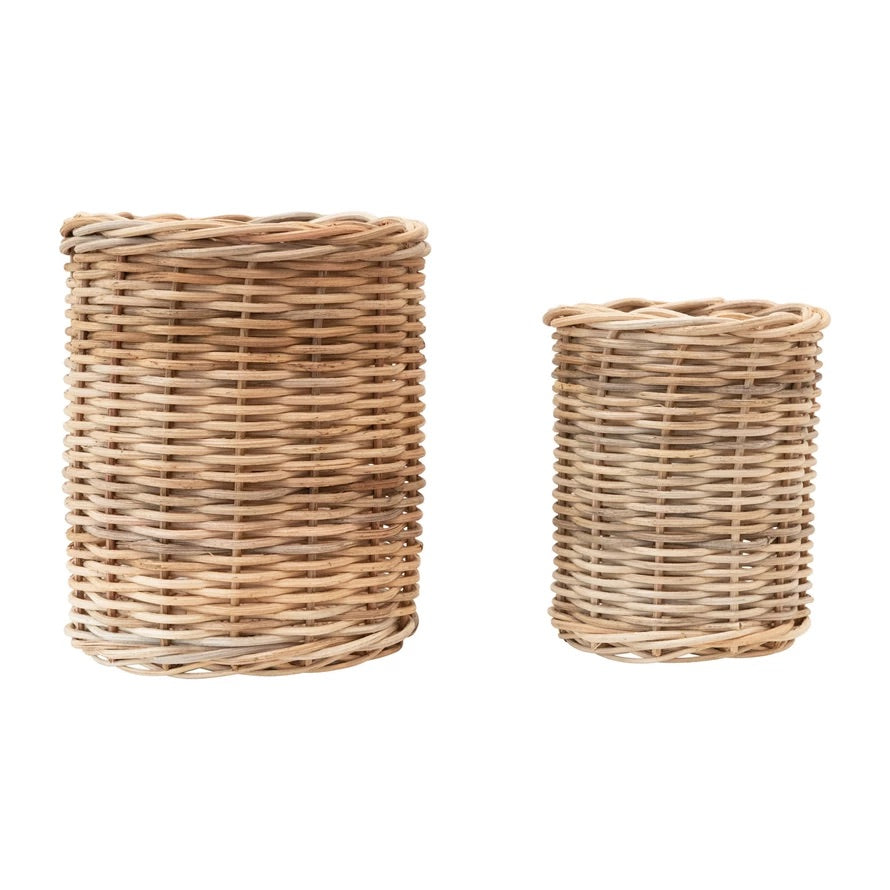 Hand-Woven Wicker Baskets