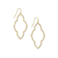 Kendra Scott Abbie Open Frame Earring Gold Metal
